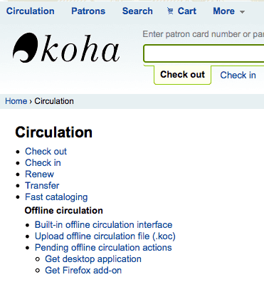 Koha Offline Circulation in Koha