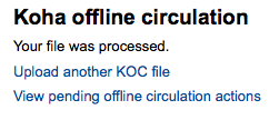 koha Offline Circ Tool for Windows
