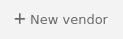 New vendor button on the main page of the acquisitions module
