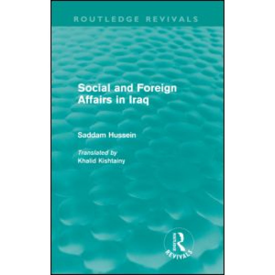 Social and Foreign Affairs in Iraq (Routledge Revivals)