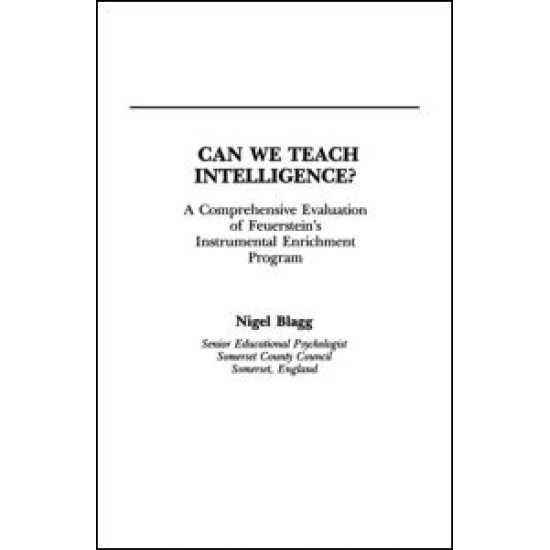 Can We Teach Intelligence?