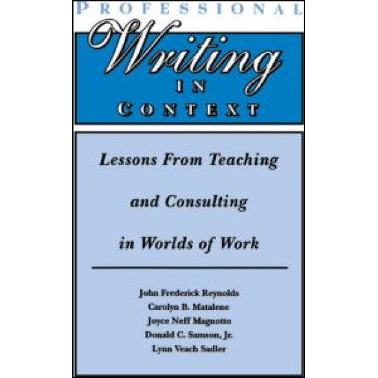 Professional Writing in Context