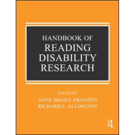 Handbook of Reading Disability Research