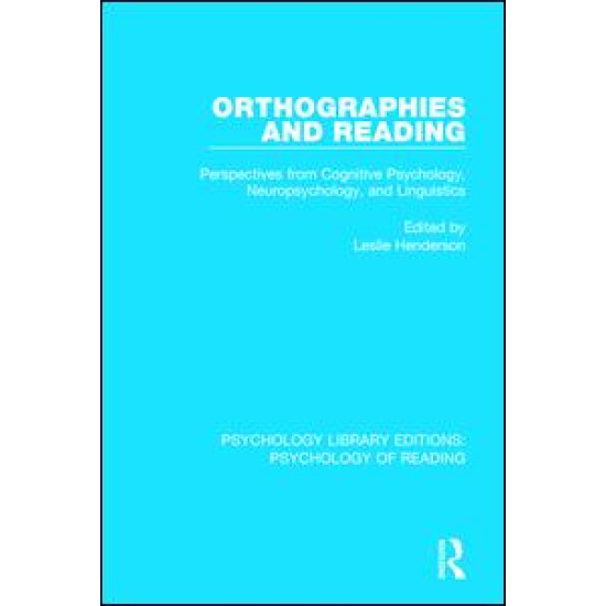 Orthographies and Reading