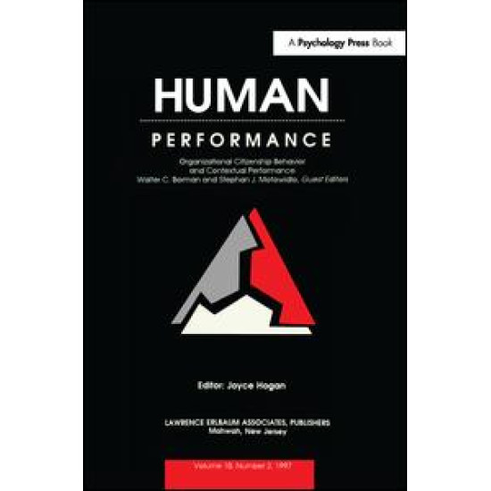 Organizational Citizenship Behavior and Contextual Performance