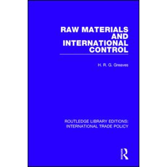 Raw Materials and International Control