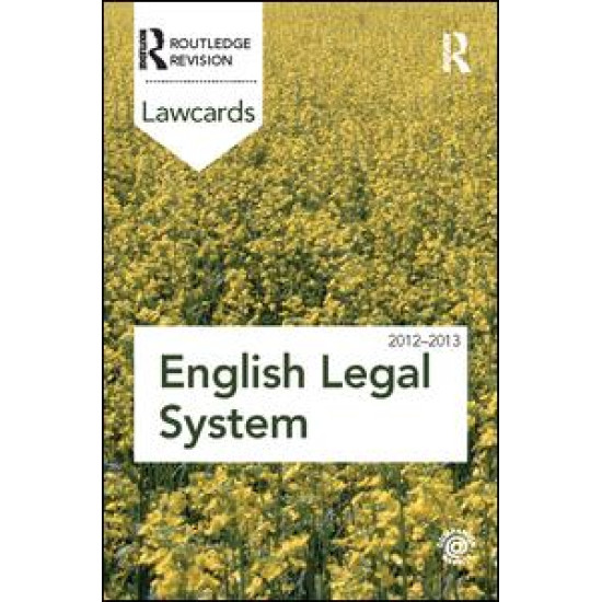 English Legal System Lawcards 2012-2013