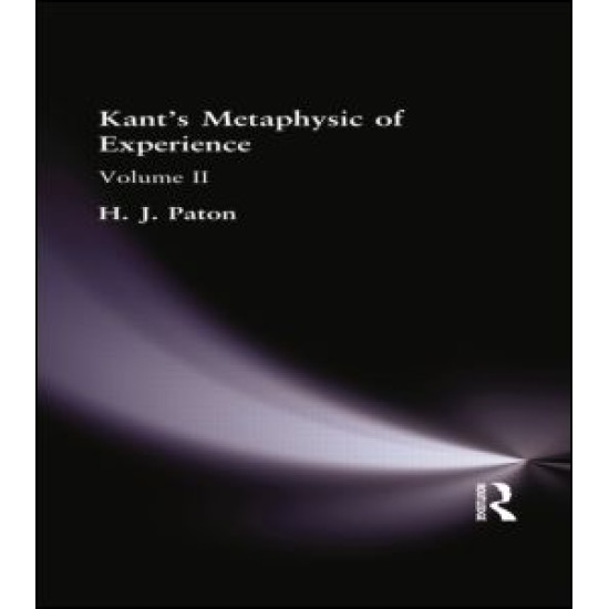 Kant's Metaphysic of Experience