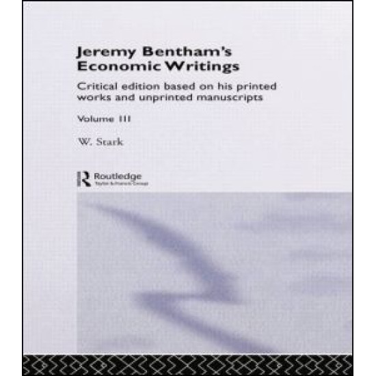 Jeremy Bentham's Economic Writings