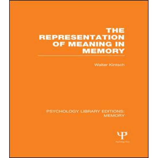 The Representation of Meaning in Memory (PLE: Memory)