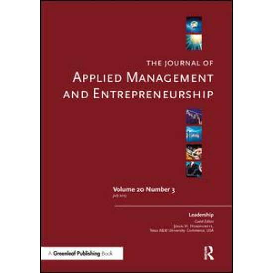 The Journal of Applied Management and Entrepreneurship Vol. 20 Issue 3: A Special Issue on Leadership