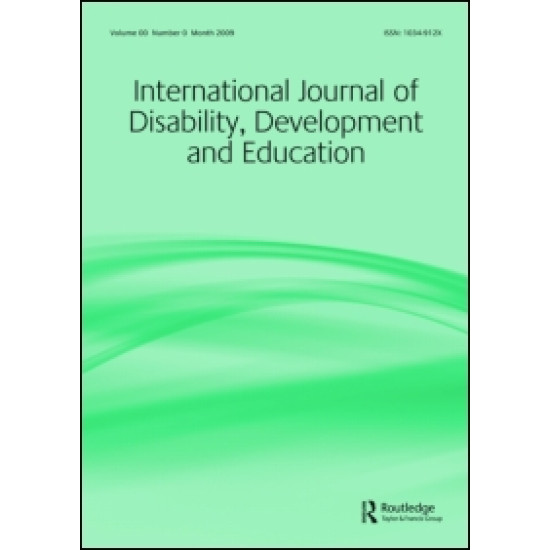 International Journal of Disability, Development and Education