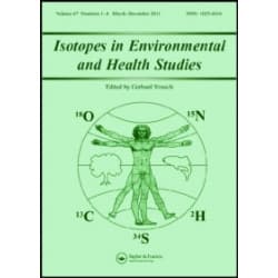 Isotopes in Environmental and Health Studies
