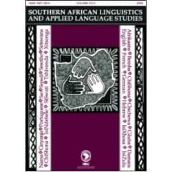 Southern African Linguistics and Applied Language Studies