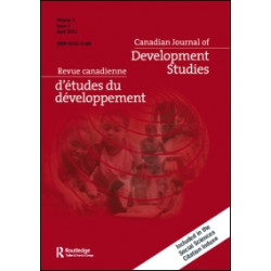 Canadian Journal of Development Studies / Revue canadienne d'etudes du developpe
