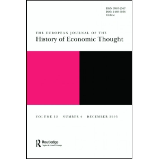 European Journal of the History of Economic Thought