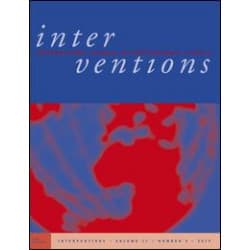Interventions: International Journal of Postcolonial Studies