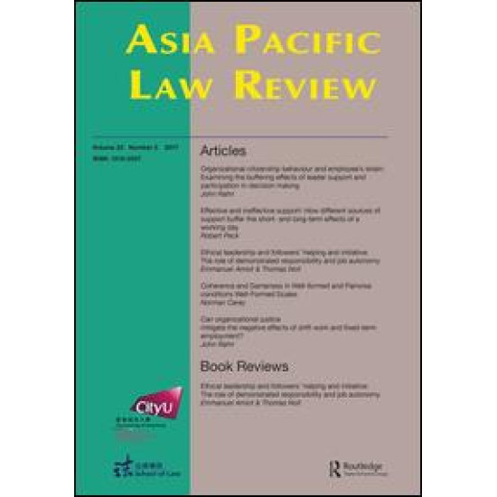 Asia Pacific Law Review