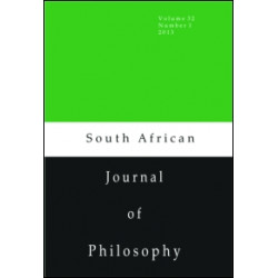 South African Journal of Philosophy
