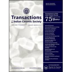 Transactions of the Indian Ceramic Society