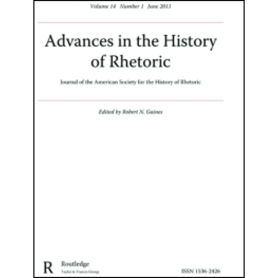 Advances in the History of Rhetoric