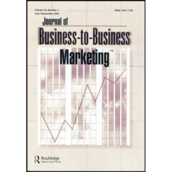 Journal Of Business To Business Marketing