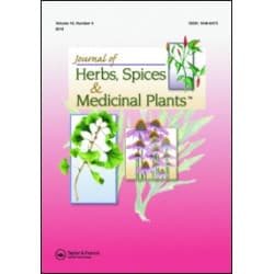 Journal Of Herbs, Spices & Medicinal Plants