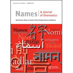 Names: A Journal of Onomastics